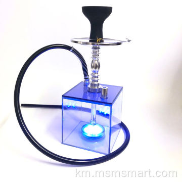 2 ទុយោ 500 puffs led shisha acrylic